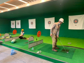 Cung cấp thi công lắp đặt phòng tập golf chung 5 line tại 902 Khu Ngoại Gia Đoàn